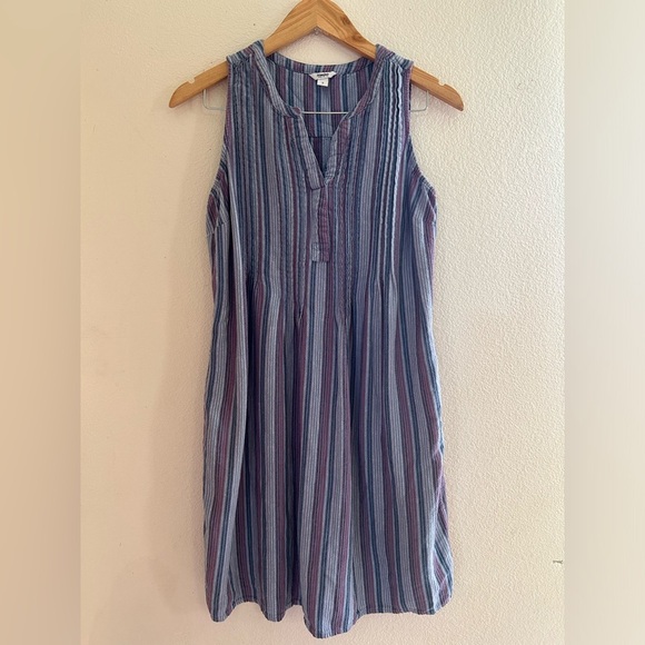 Sonoma Blue Pleated Sleeveless Sundress - Picture 2 of 9